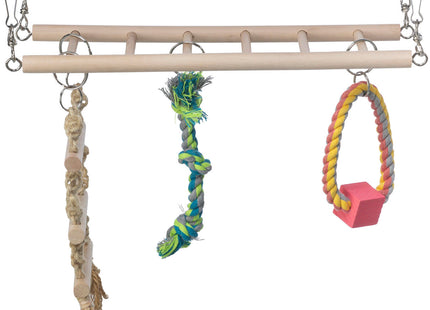 Trixie Hängebrücke für Kleintiere - Robuste und sichere Brücke für Hamster, Mäuse und andere kleine Haustiere. Einfache Montage und ideal für die Einrichtung von Käfigen und Gehegen