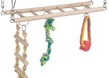 Trixie Hängebrücke für Kleintiere - Robuste und sichere Brücke für Hamster, Mäuse und andere kleine Haustiere. Einfache Montage und ideal für die Einrichtung von Käfigen und Gehegen