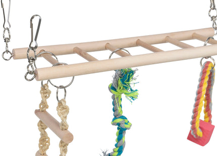 Trixie Hängebrücke für Kleintiere - Robuste und sichere Brücke für Hamster, Mäuse und andere kleine Haustiere. Einfache Montage und ideal für die Einrichtung von Käfigen und Gehegen