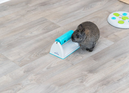 Trixie Snack Roll mit Halter – Kunststoff grau/türkis