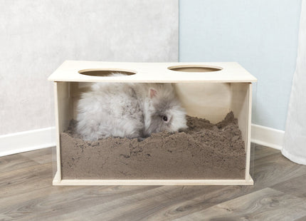 Trixie Buddelkiste für Kaninchen - Holz, 58×30×38cm