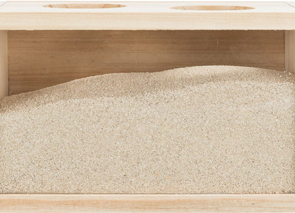 Trixie Sandbad Mäuse Hamster Holz 20x12x12cm