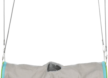 Kuscheliger Tunnel für Frettchen in Braun-Beige, ideal zum Verstecken und Spielen