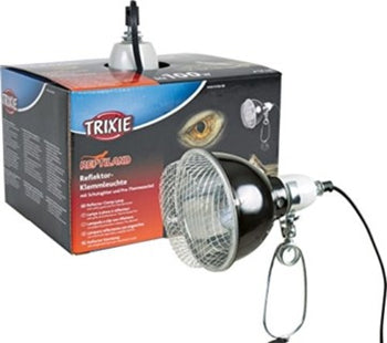 Trixie Reflektor-Klemmleuchte mit Schutzgitter weiss