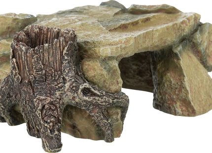 Trixie Felsplateau Baumstamm sandfarben