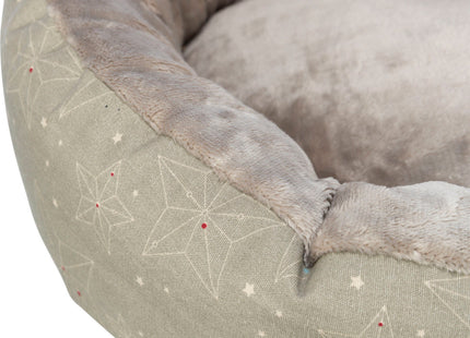 Trixie Xmas Bett Luciano - rund beige/gold Kuschelbett