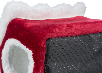 Trixie Xmas Kuschelhöhle - Deguhöhle rot/weiss klein