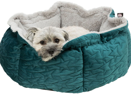 Trixie Bett Estelle – Hundebett grün/grau ø50cm
