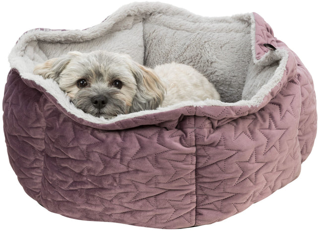 Trixie Bett Estelle – Hundebett beere/grau ø50cm