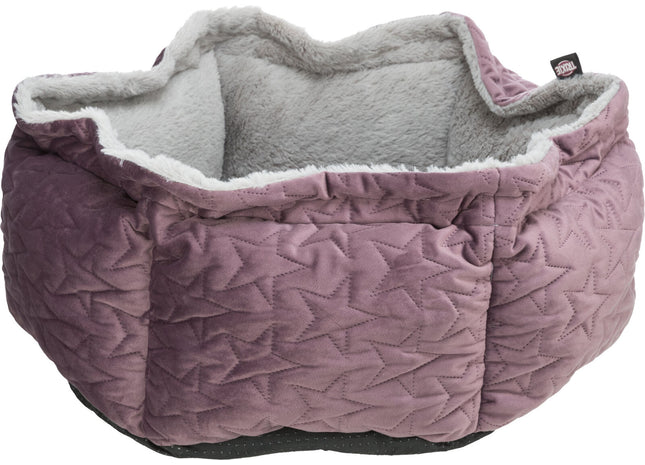 Trixie Bett Estelle – Hundebett beere/grau ø50cm