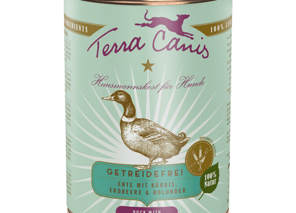 Terra Canis Nassfutter – Ente mit Kürbis und Erdbeeren