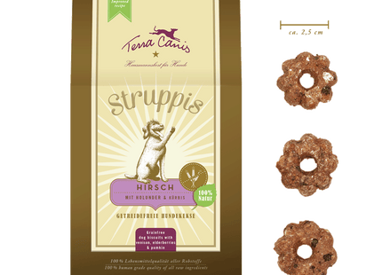 Terra Canis Struppis Hirsch - Getreidefreie Hundeleckerlis