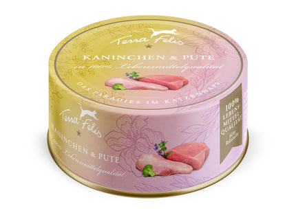 Terra Felis Katze getreidefrei Kaninchen+Pute 80g