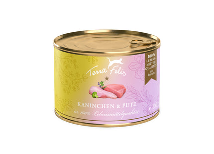 Terra Felis Katze getreidefrei Kaninchen+Pute 80g