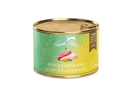 Terra Felis Katze Getreidefrei Rind Kaninchen 80g