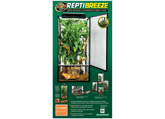 ZooMed ReptiBreeze Alum Screen Cage - Aluminium Voliere 46x46x91