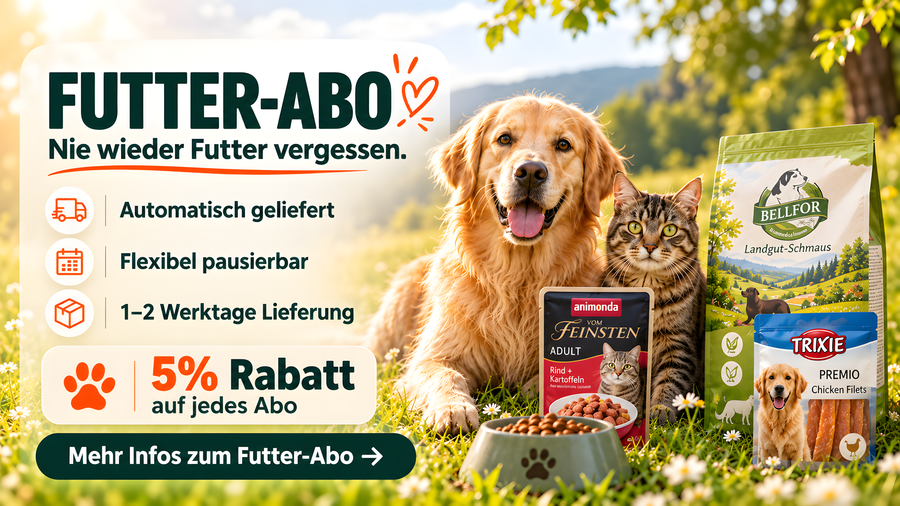 Futter-Abo 5% Rabatt bei Purrfect Pets – Futter regelmässig bequem nach Hause geliefert