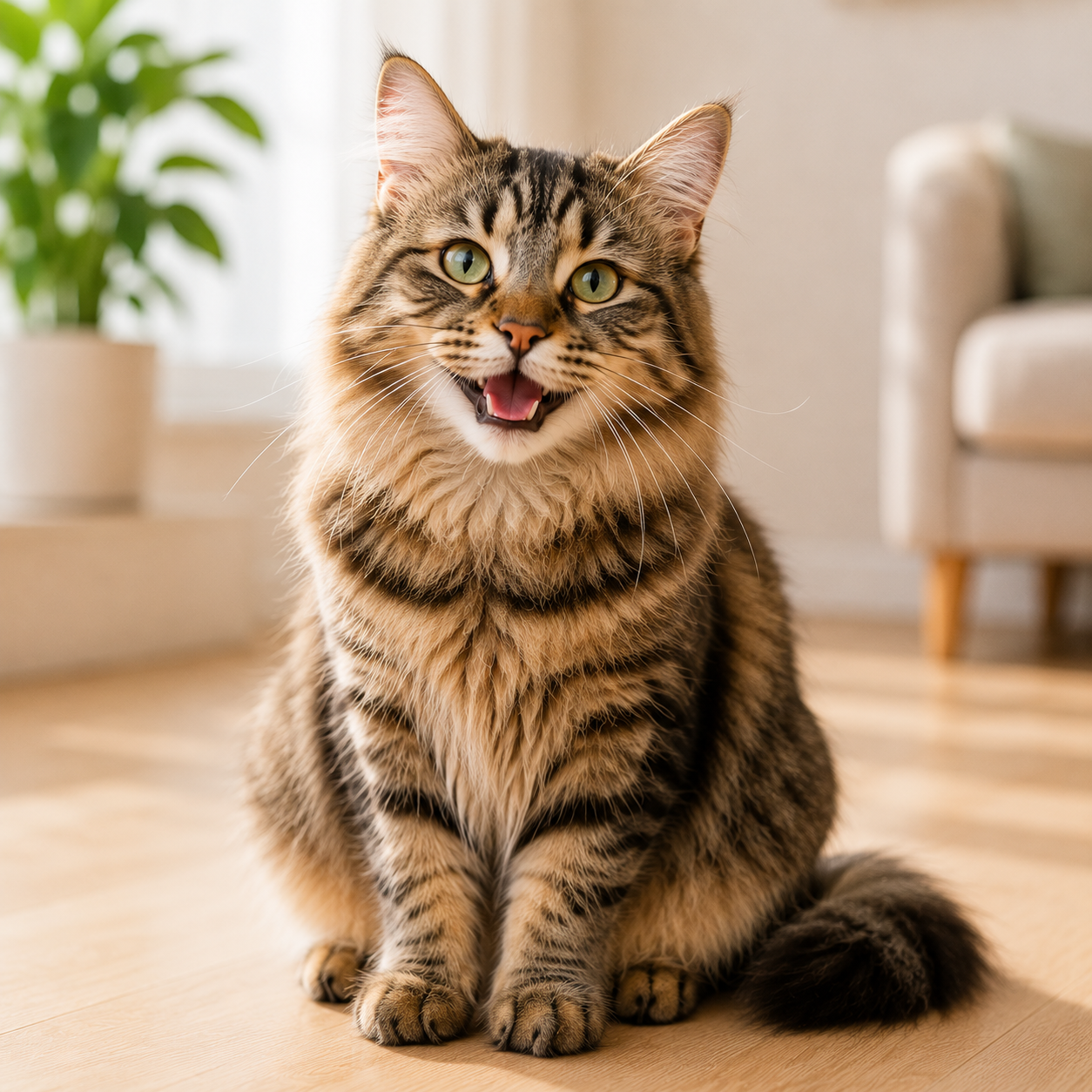 Glückliche Katze für Katzenfutter Abo bei Purrfect Pets Schweiz
