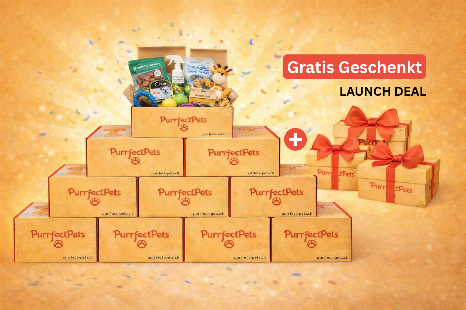 12 Monate plus 3 Monate geschenkt Hunde Überraschungsbox