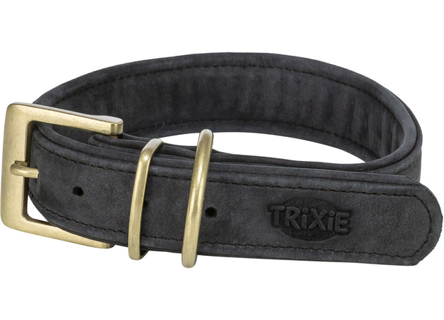 Trixie Pure Halsband Leder schwarz
