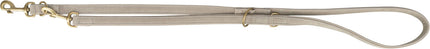 Trixie Pure V-Leine Leder hellgrau
