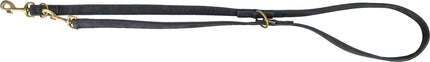 Trixie Pure V-Leine Leder schwarz