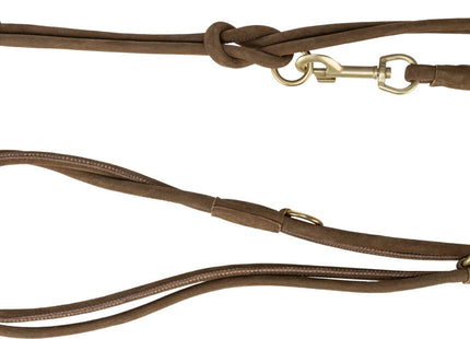 Trixie Pure V-Leine rundgenäht Leder braun