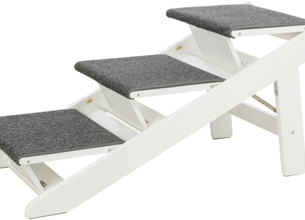 Trixie Rampe ausklappbare Stufen MDF weiss