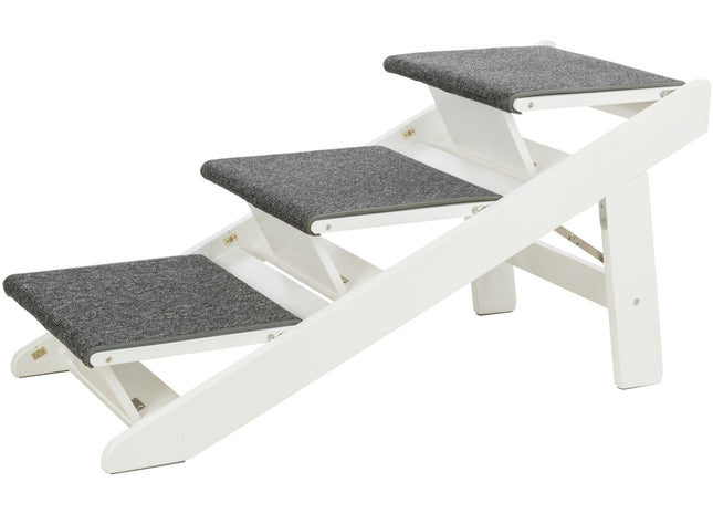 Trixie Rampe ausklappbare Stufen MDF weiss