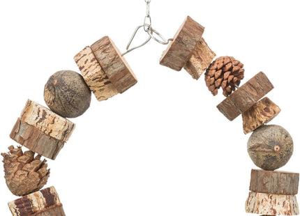 Trixie Ringschaukel Holz/Tannenzapfen