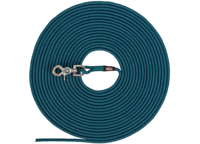 Trixie Schleppleine Trigger Snap Hook rund petrol